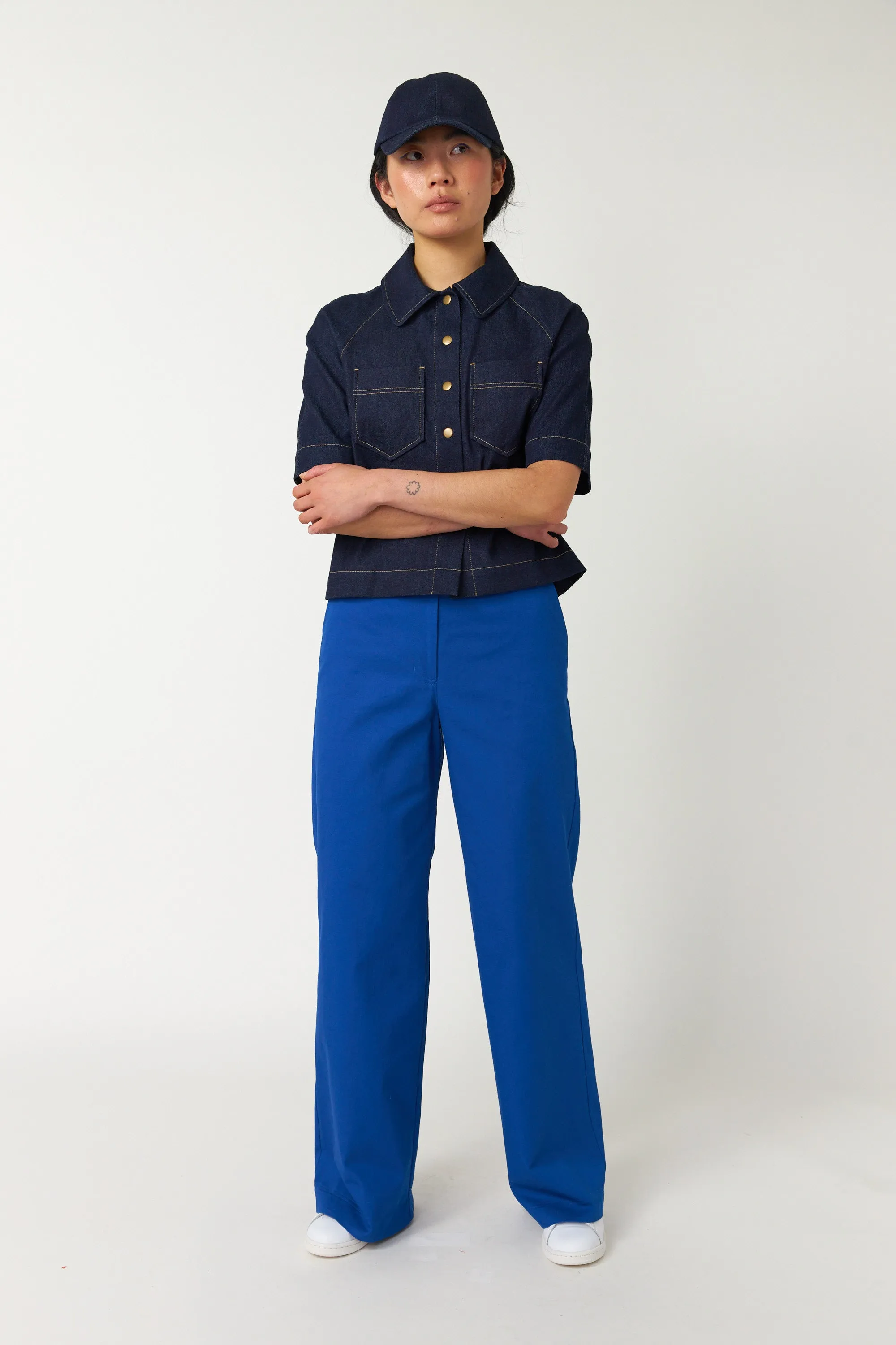 Workwear wide leg pant sold by Kate Sylvester product image thumbnail 5