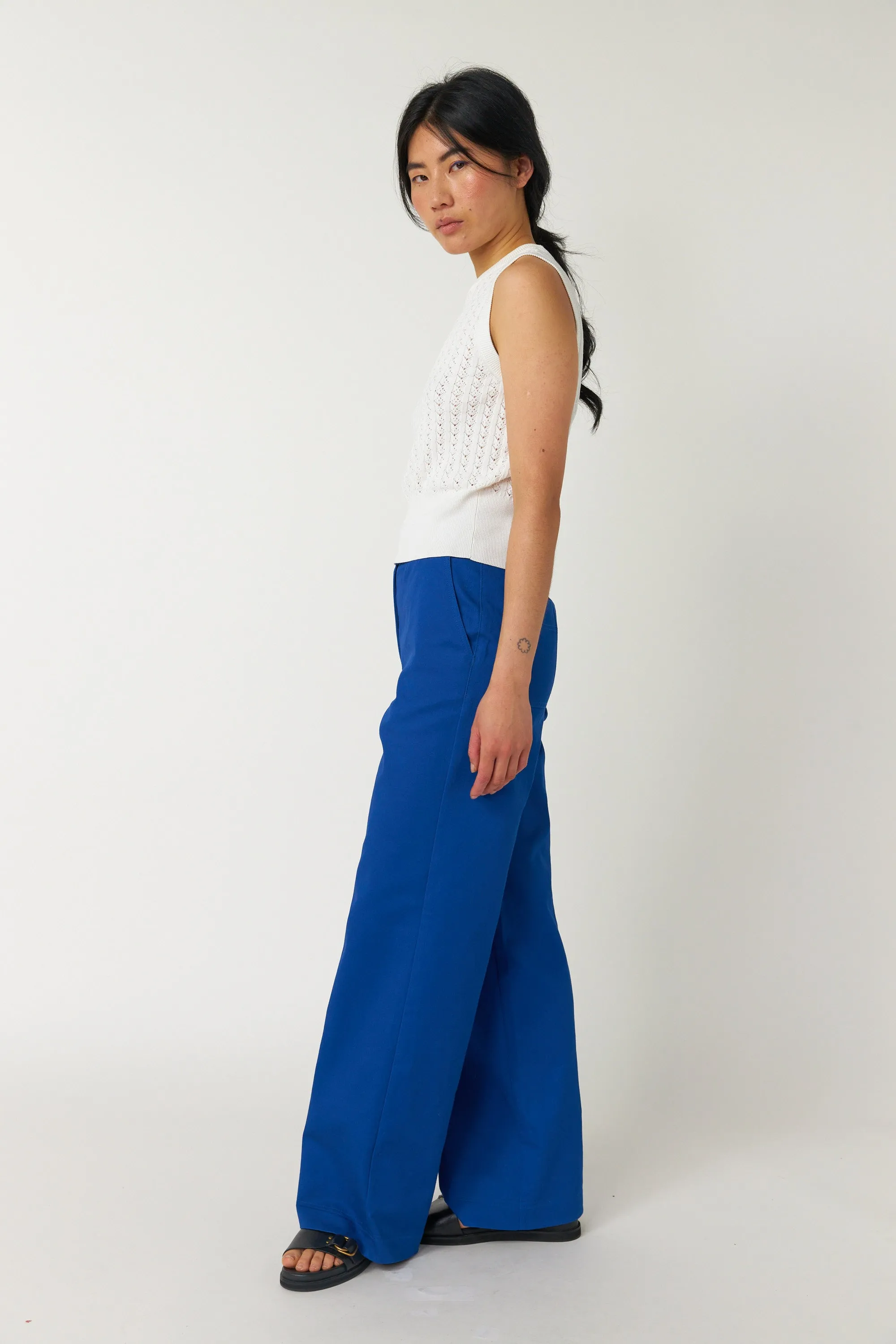 Workwear wide leg pant sold by Kate Sylvester product image thumbnail 3