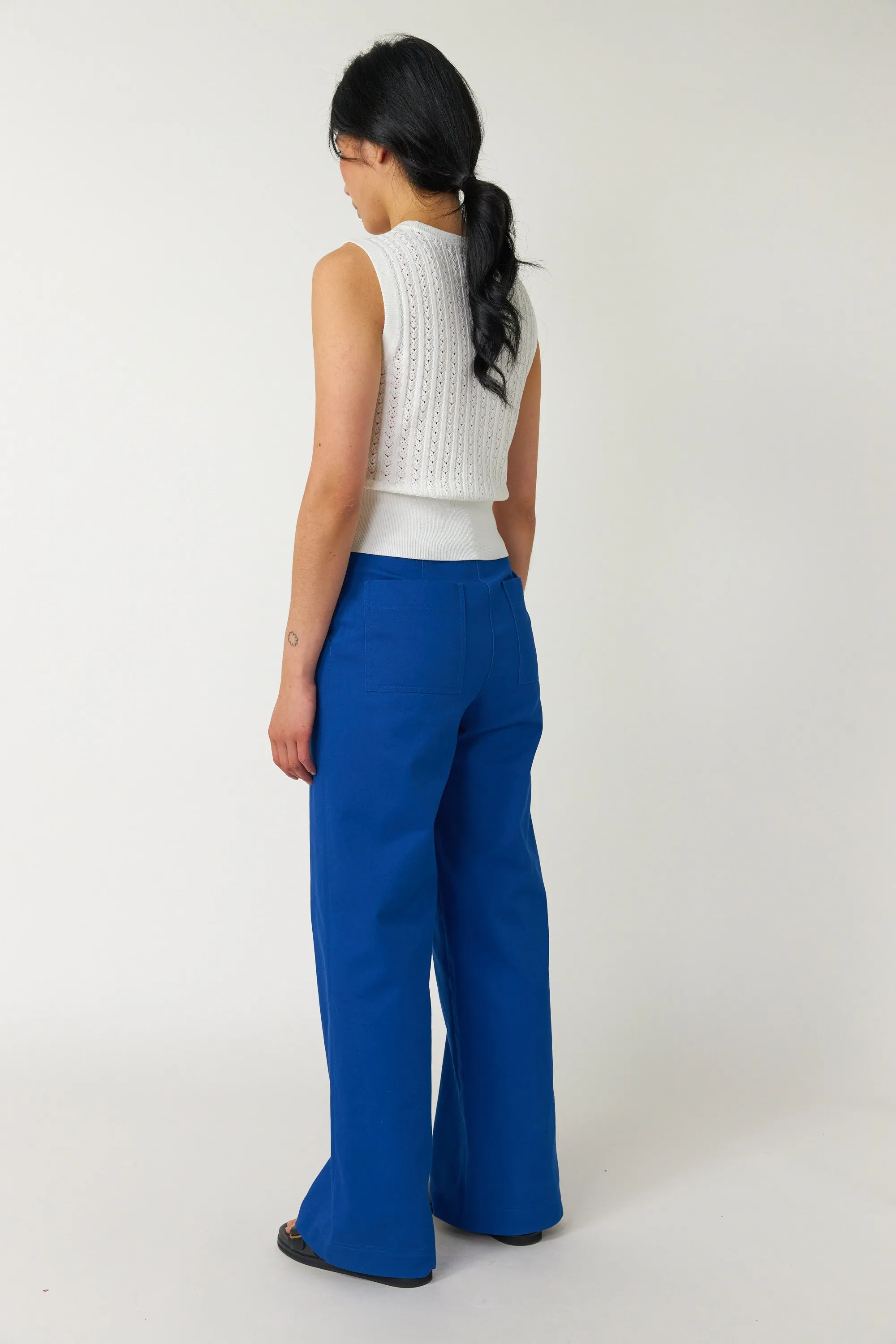 Workwear wide leg pant sold by Kate Sylvester product image thumbnail 4