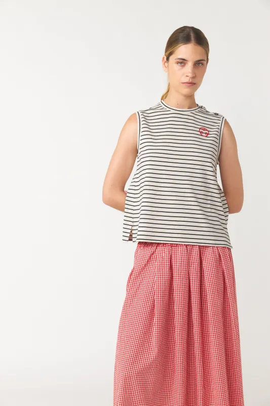 Nautical tank top sold by Kate Sylvester