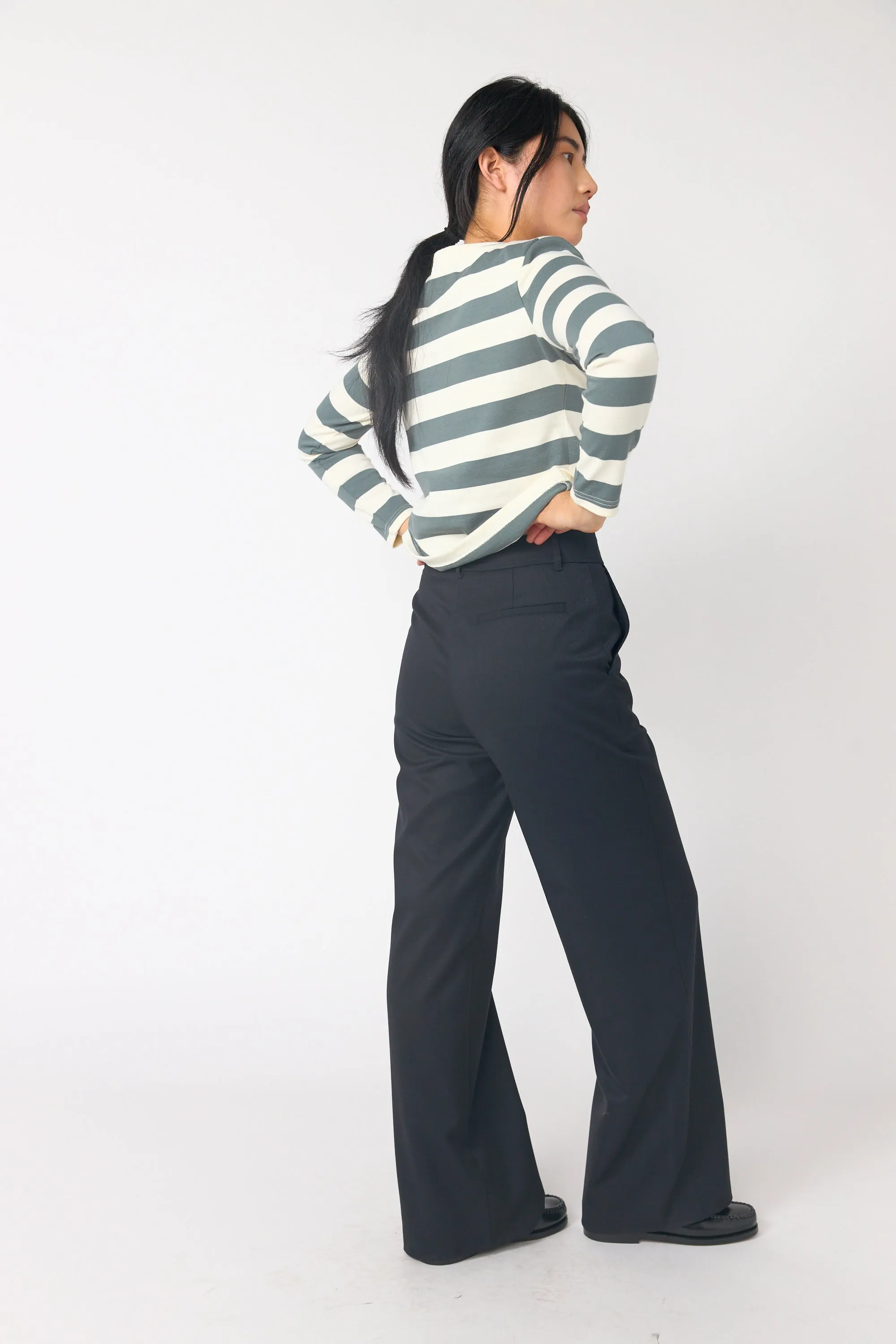 Twill wide leg trouser sold by Kate Sylvester product image thumbnail 3