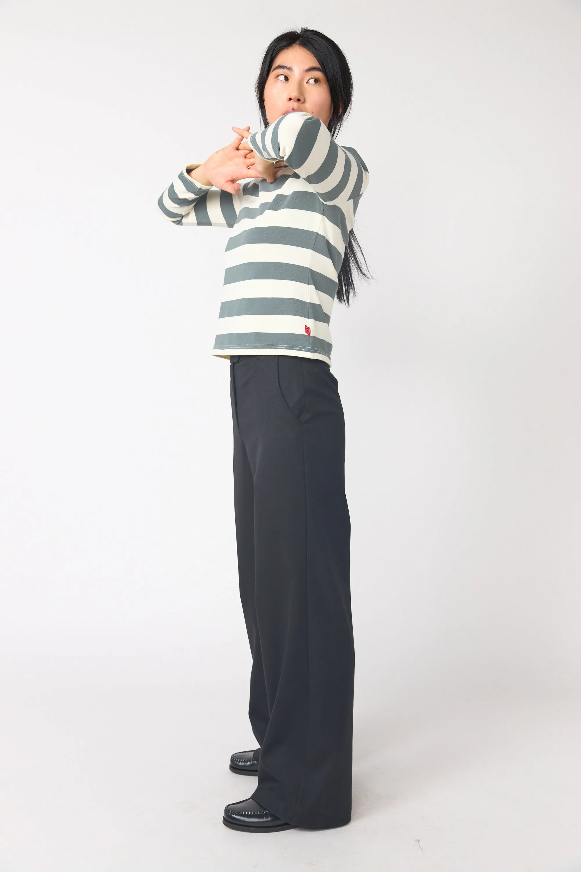 Twill wide leg trouser sold by Kate Sylvester product image thumbnail 2