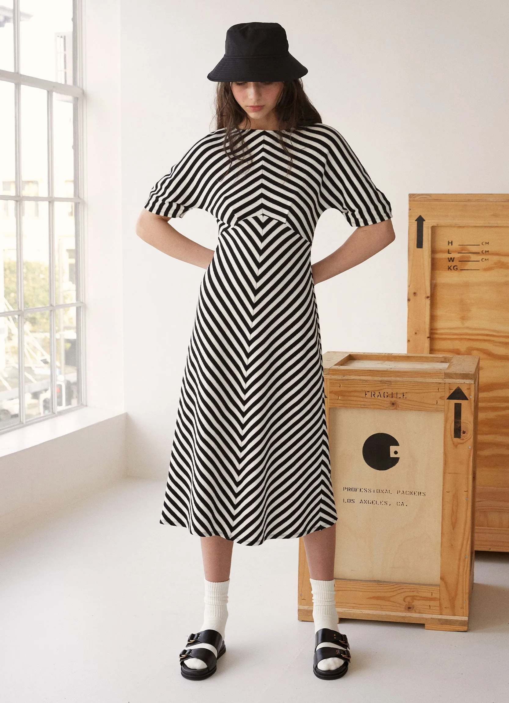 Stripey dress sold by Kate Sylvester product image thumbnail 4