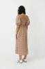 Gingham shirred dress sold by Kate Sylvester