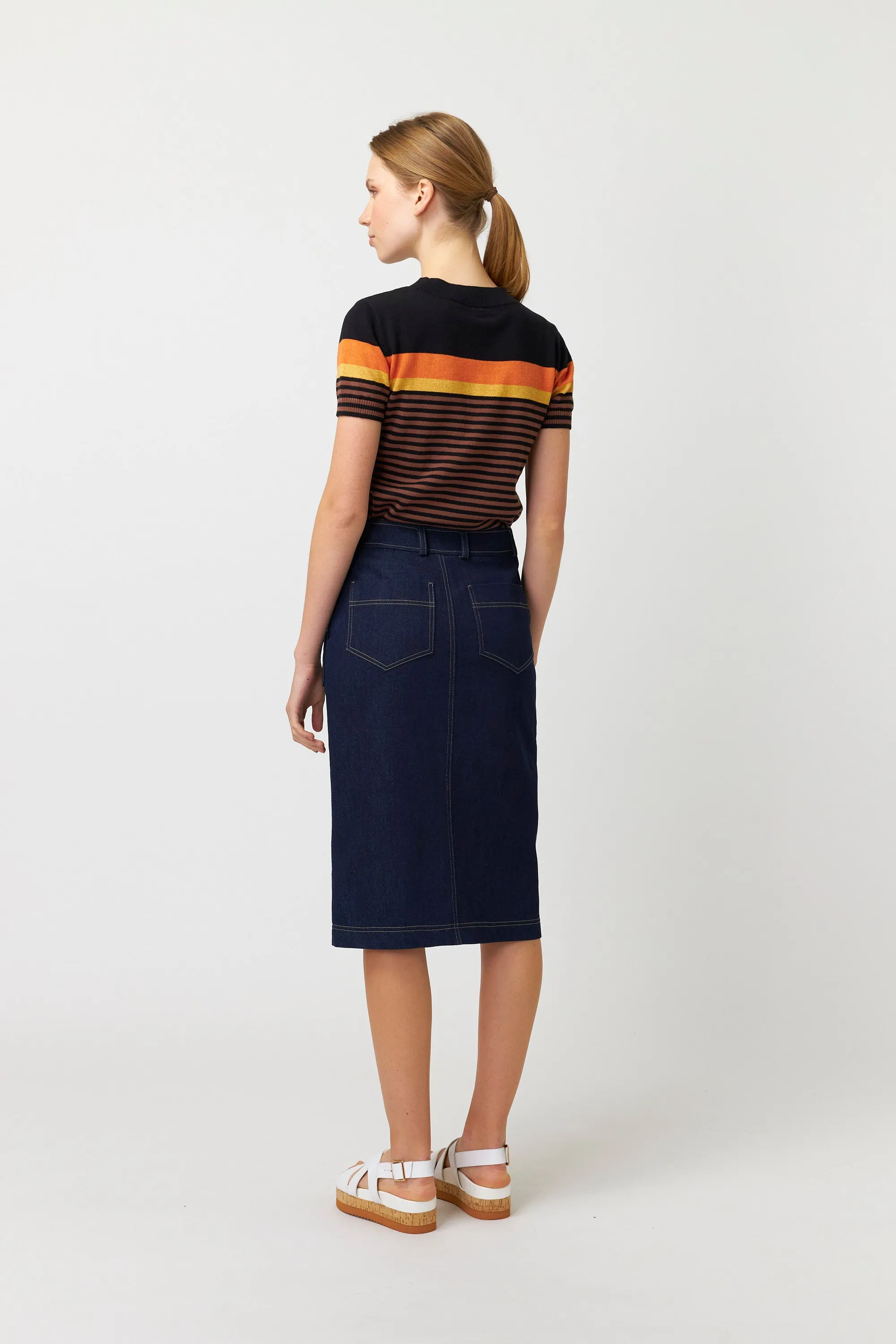 Marley stripe top sold by Kate Sylvester product image thumbnail 3