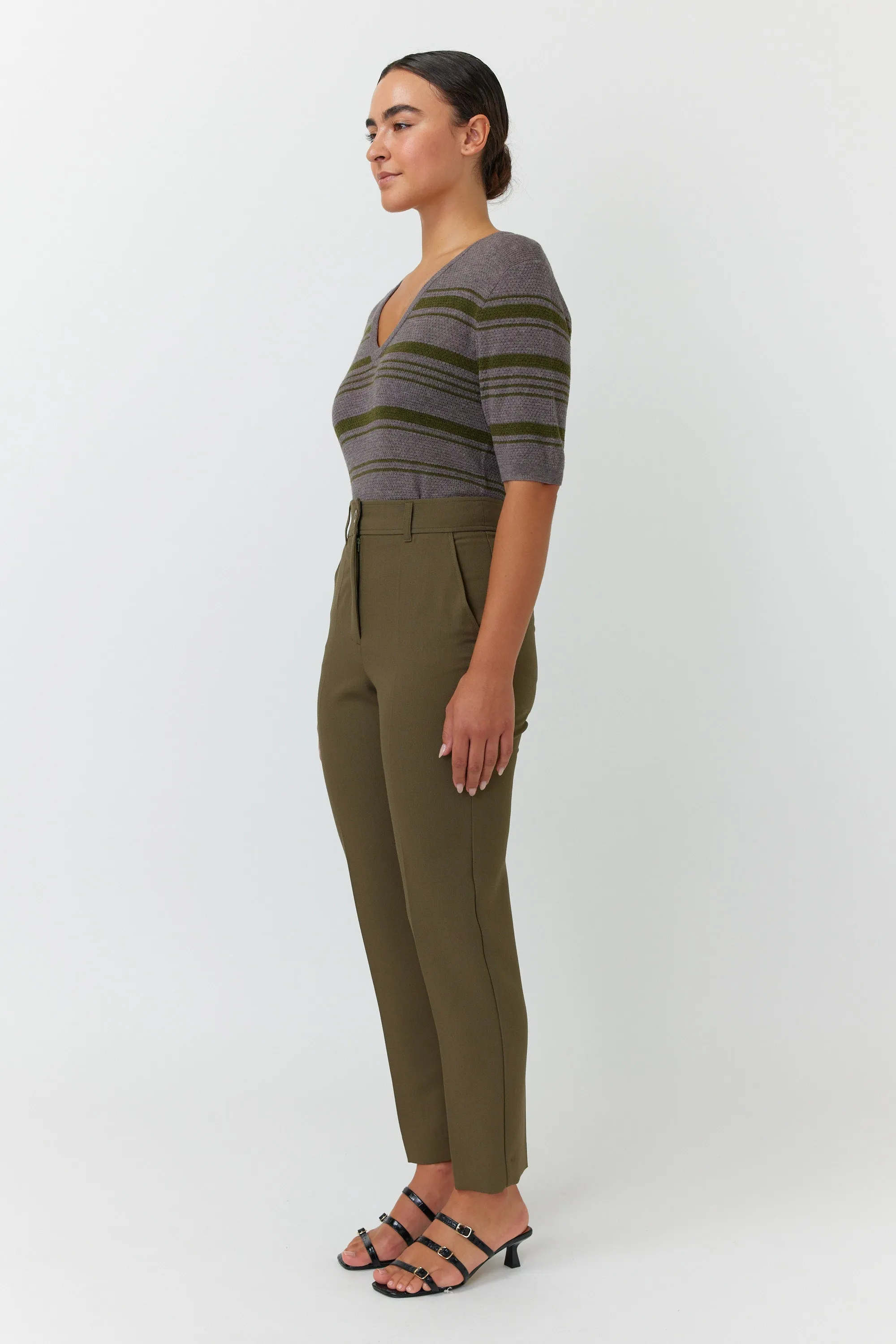 Waffle stripe top sold by Kate Sylvester product image thumbnail 3