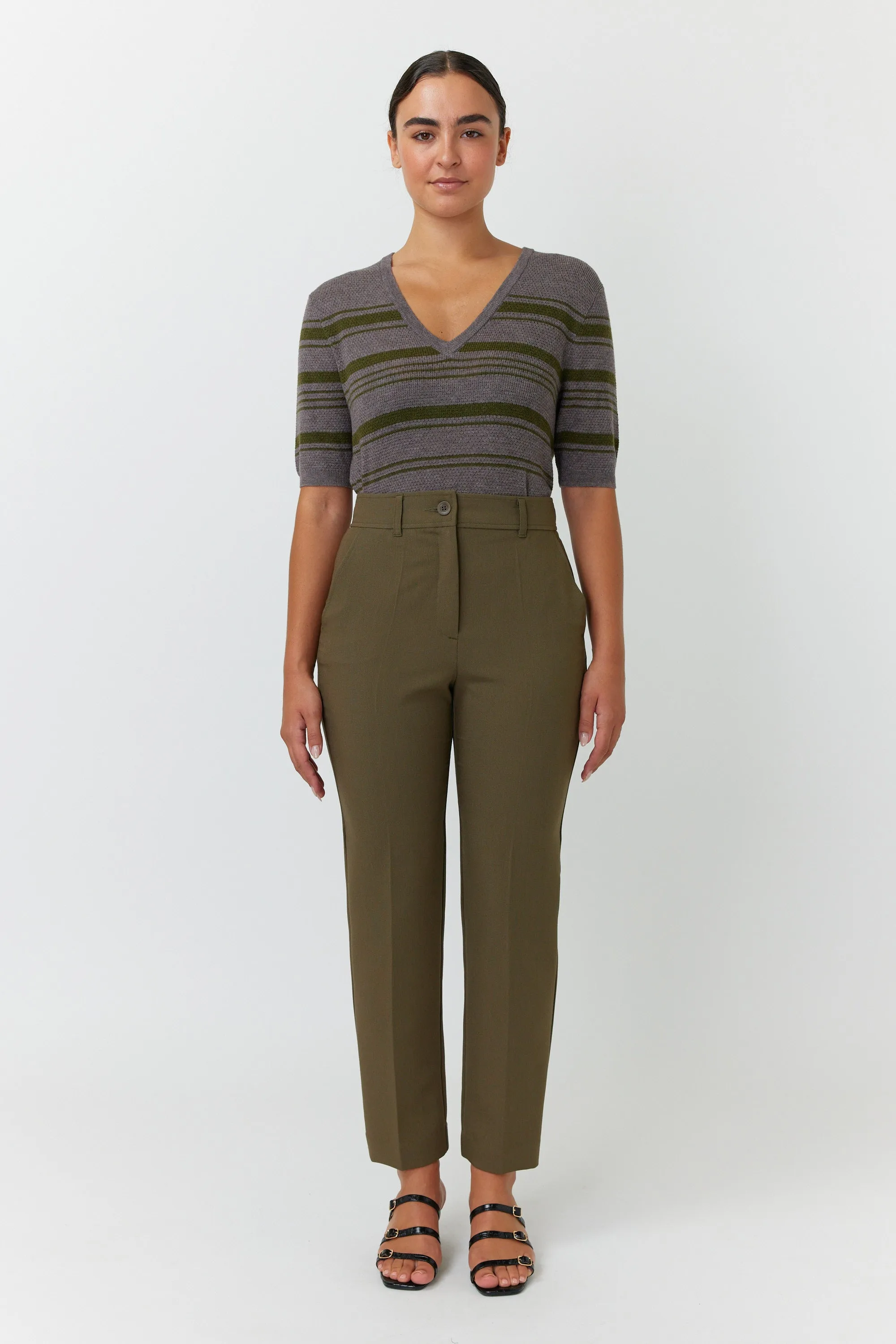 Waffle stripe top sold by Kate Sylvester