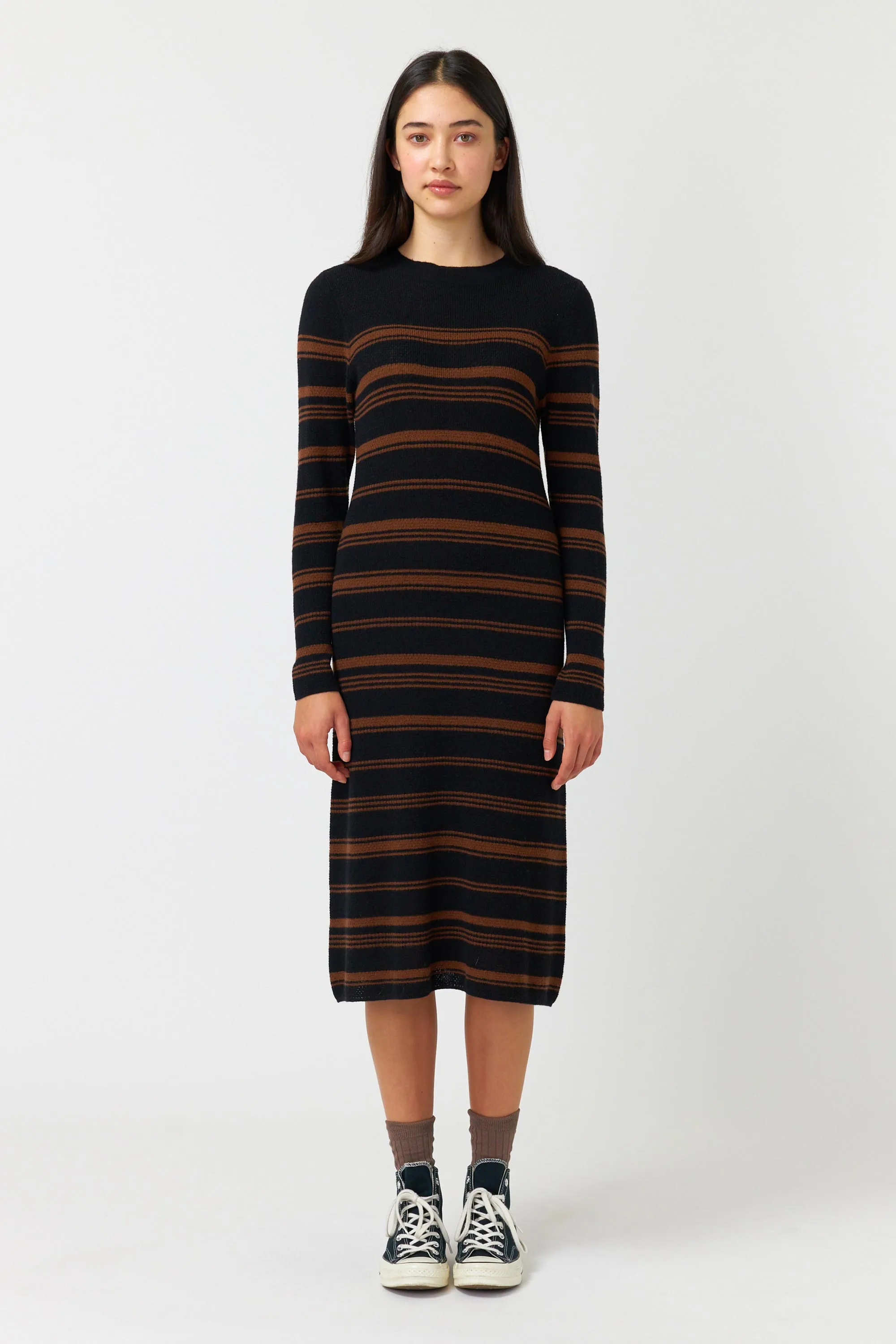 Waffle stripe dress sold by Kate Sylvester