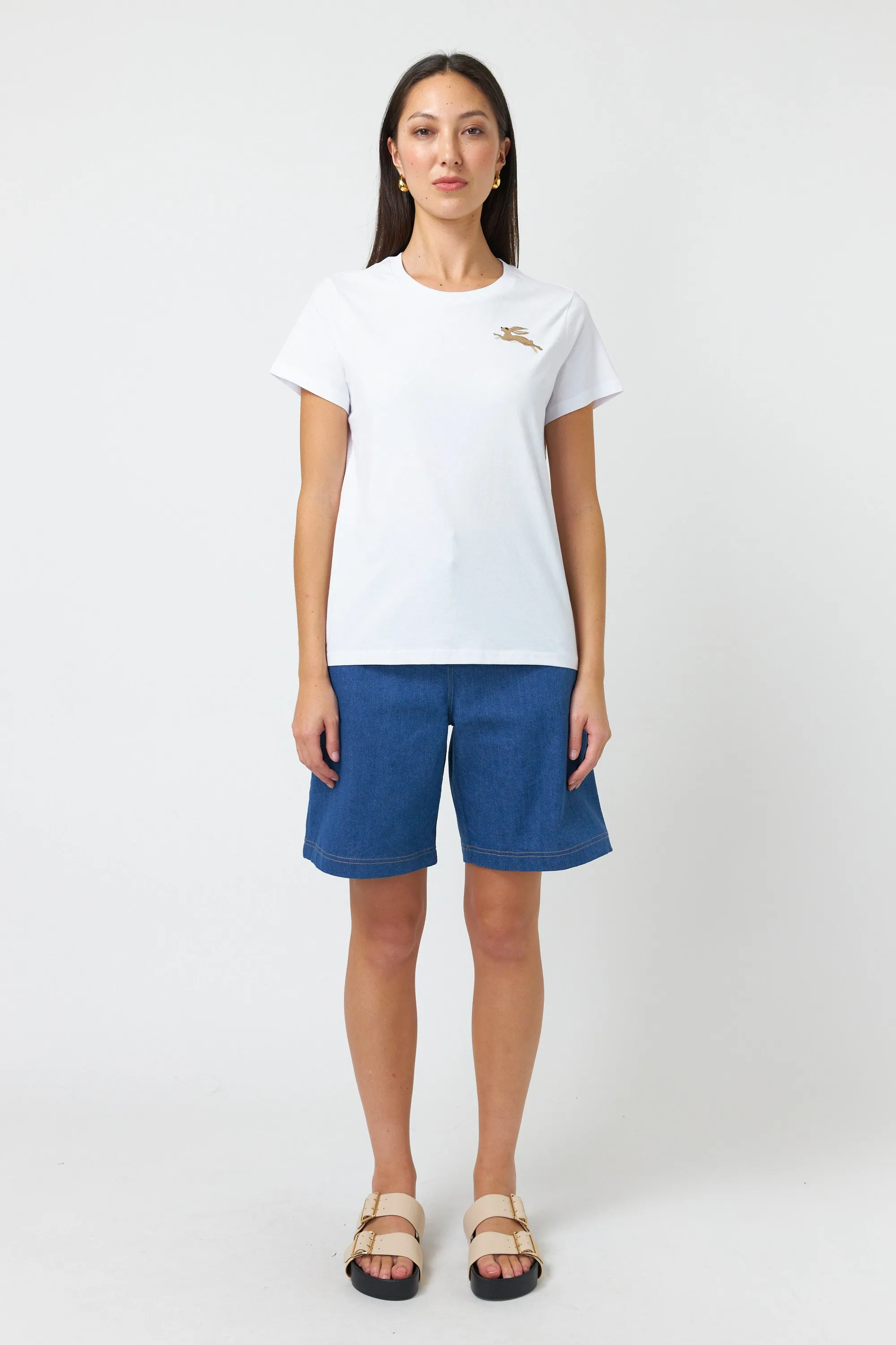 Bunny embroidered t-shirt sold by Kate Sylvester