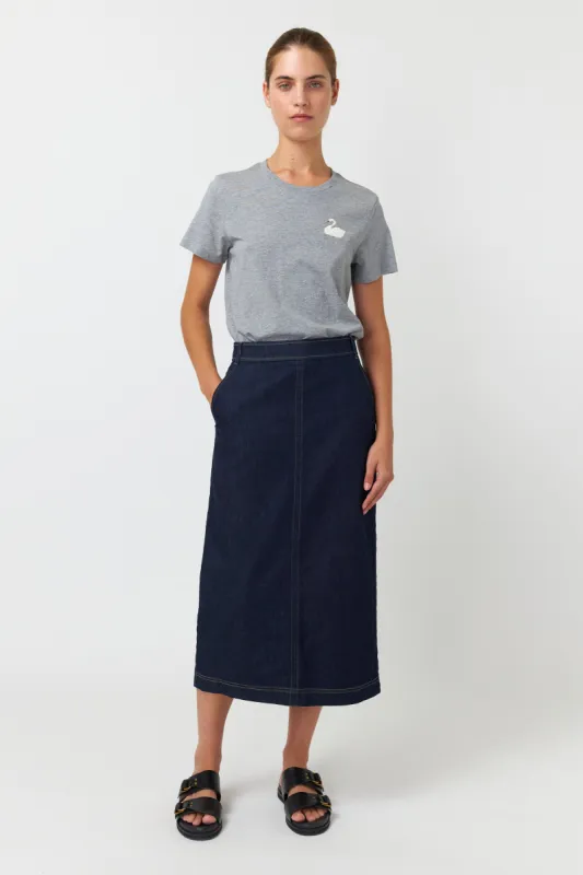 Denim skirt sold by Kate Sylvester