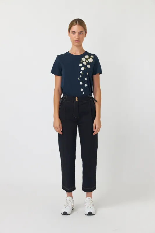 Falling roses t-shirt sold by Kate Sylvester