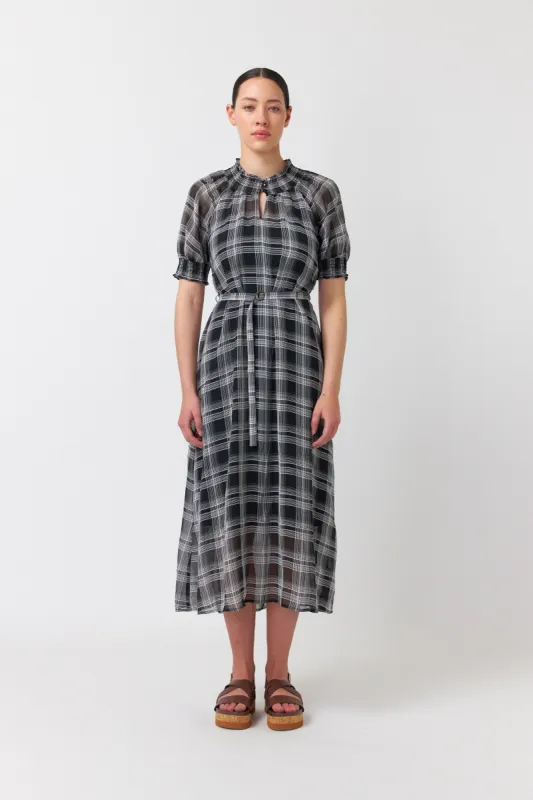 Sheer plaid dress sold by Kate Sylvester