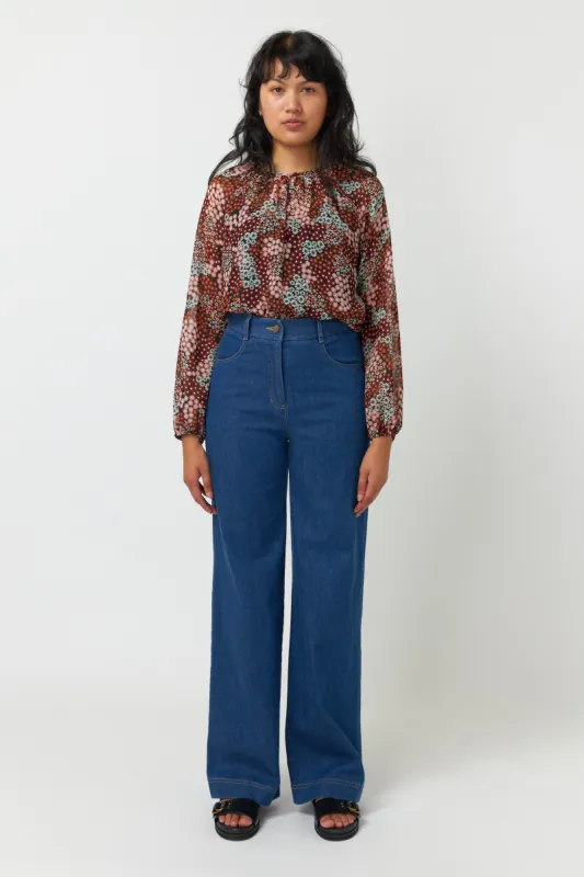 Patchwork floral top sold by Kate Sylvester