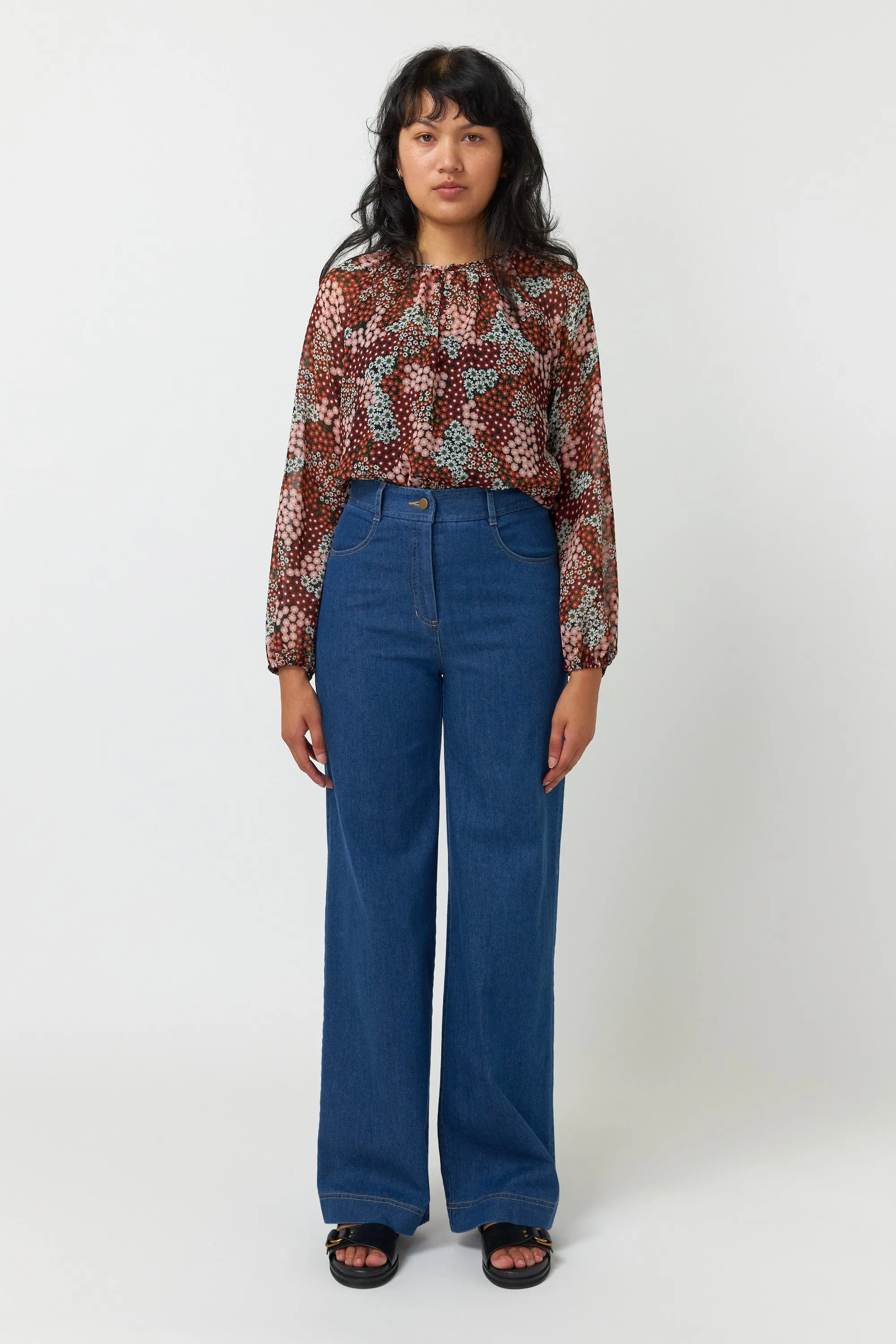 Patchwork floral top sold by Kate Sylvester