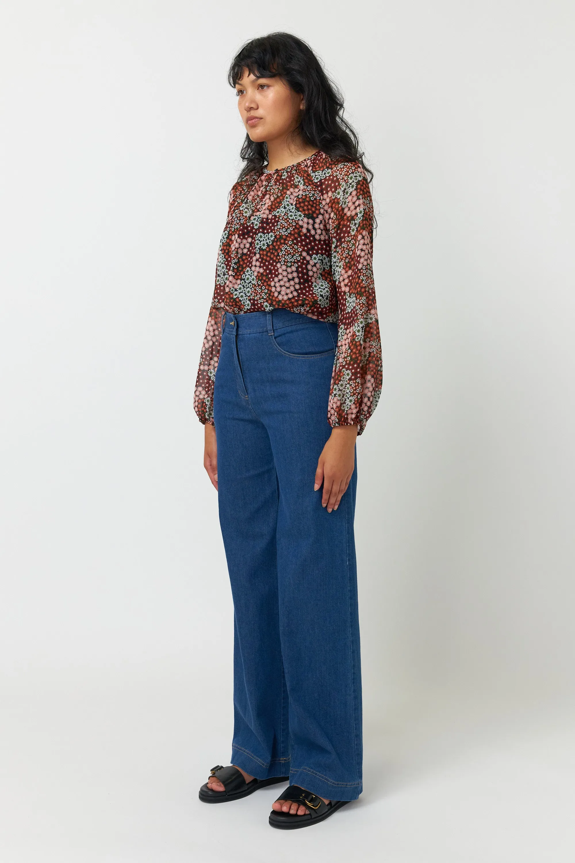 Patchwork floral top sold by Kate Sylvester product image thumbnail 3