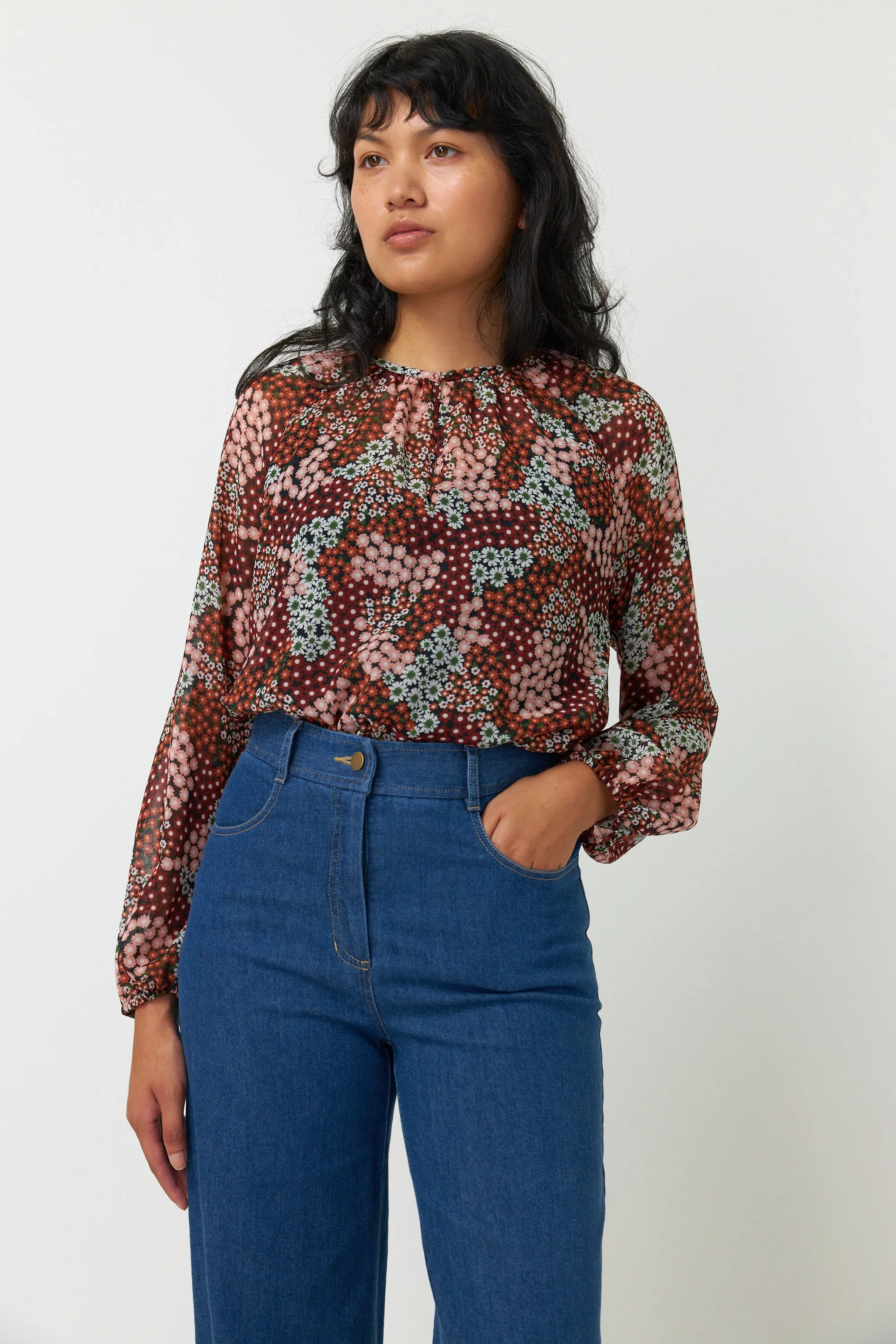 Patchwork floral top sold by Kate Sylvester product image thumbnail 2