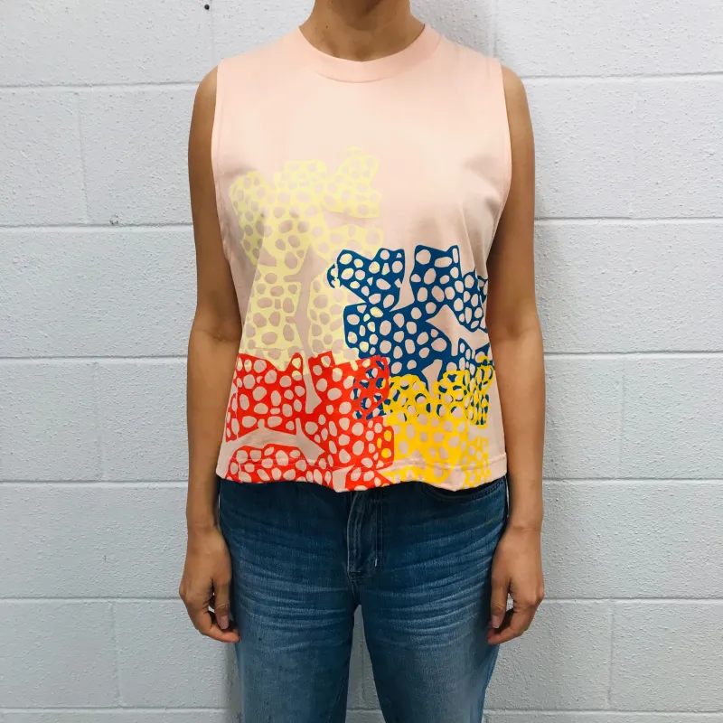 Screenprinted-T-shirt-Pink-Seasponge sold by Sly Studio