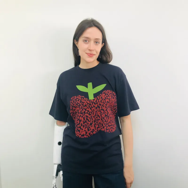 T-shirt Red Apple Screen Print sold by Sly Studio