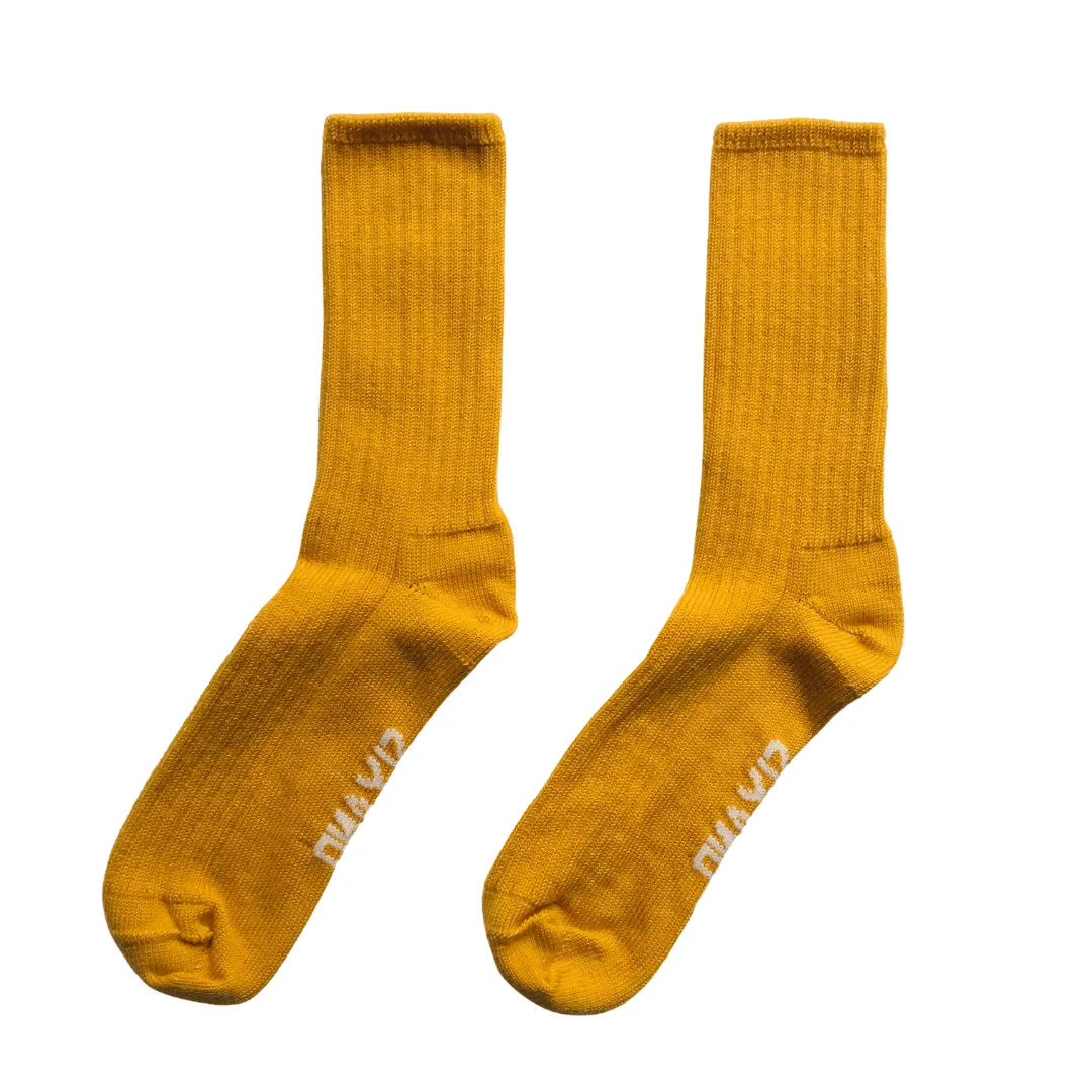 Merino Socks Ribbed Yellow sold by Sly Studio product image thumbnail 2