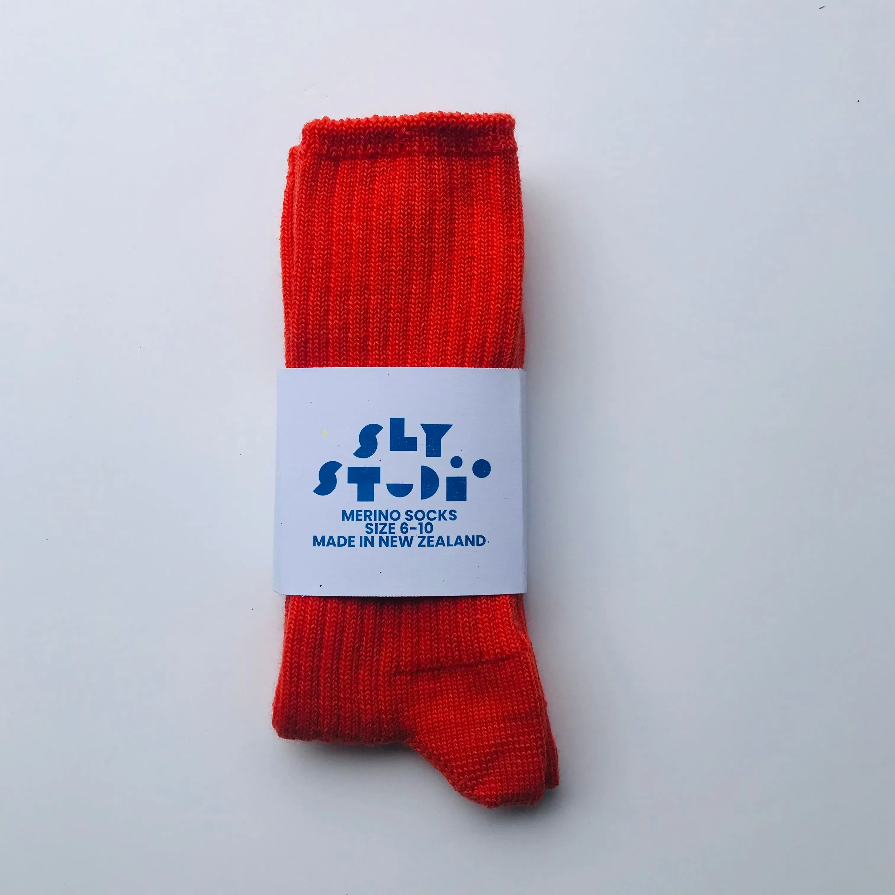 Merino Socks Ribbed Orange sold by Sly Studio product image thumbnail 3