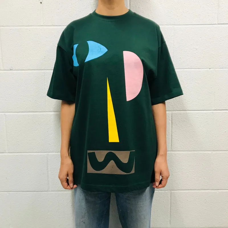 T-shirt Black Funnyface Screen Print sold by Sly Studio