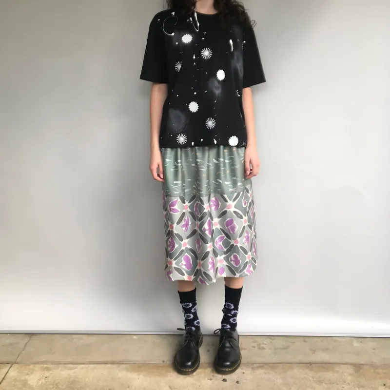 Vintage Silk Skirt Watercolour sold by Sly Studio