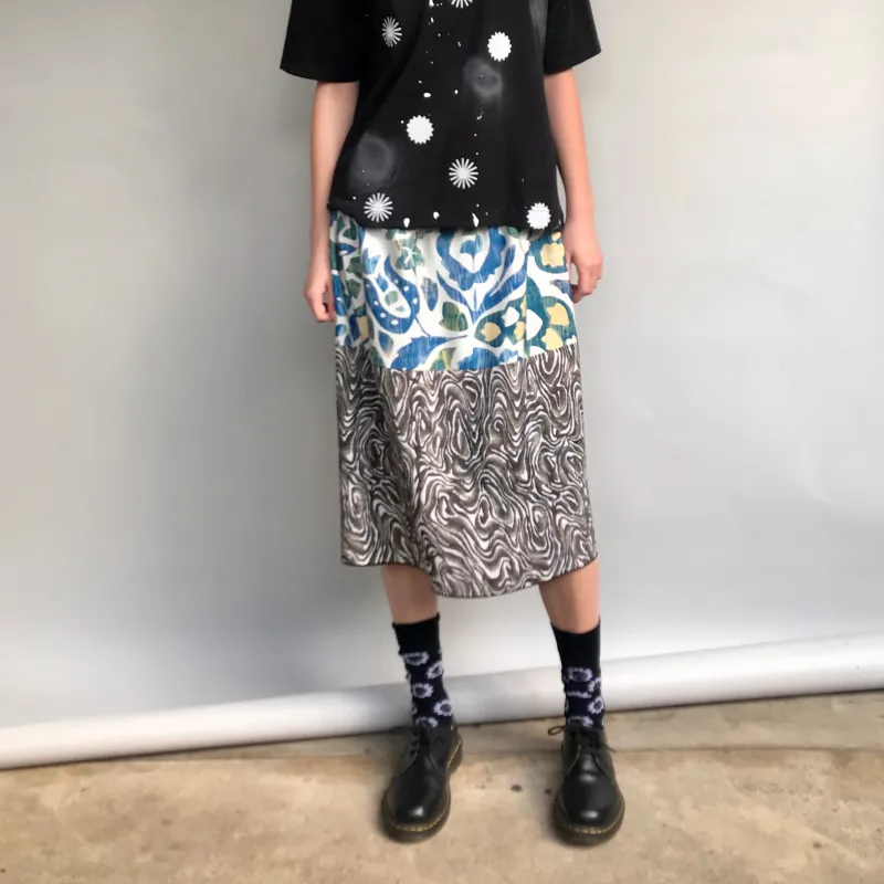 Vintage Silk Skirt Rockpool sold by Sly Studio