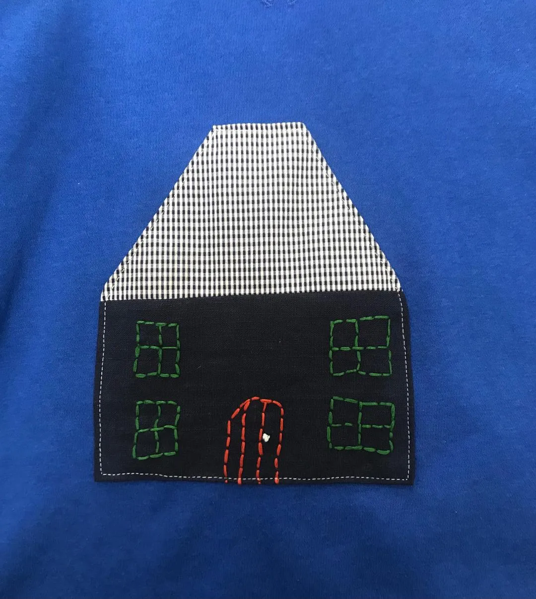 Upcycled Sweatshirt Homebody Blue sold by Sly Studio product image thumbnail 2