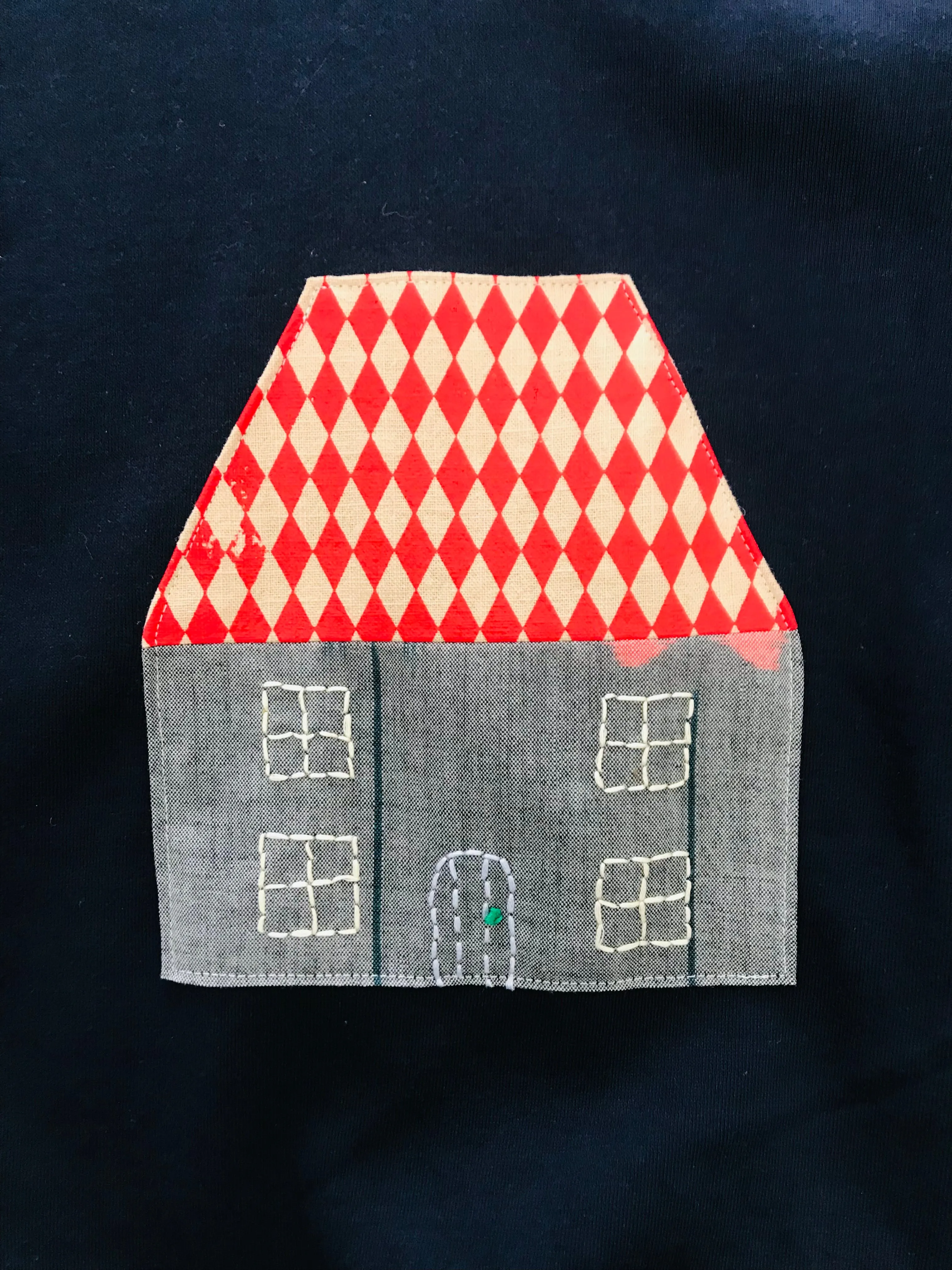 Upcycled Sweatshirt Navy Homebody sold by Sly Studio product image thumbnail 2