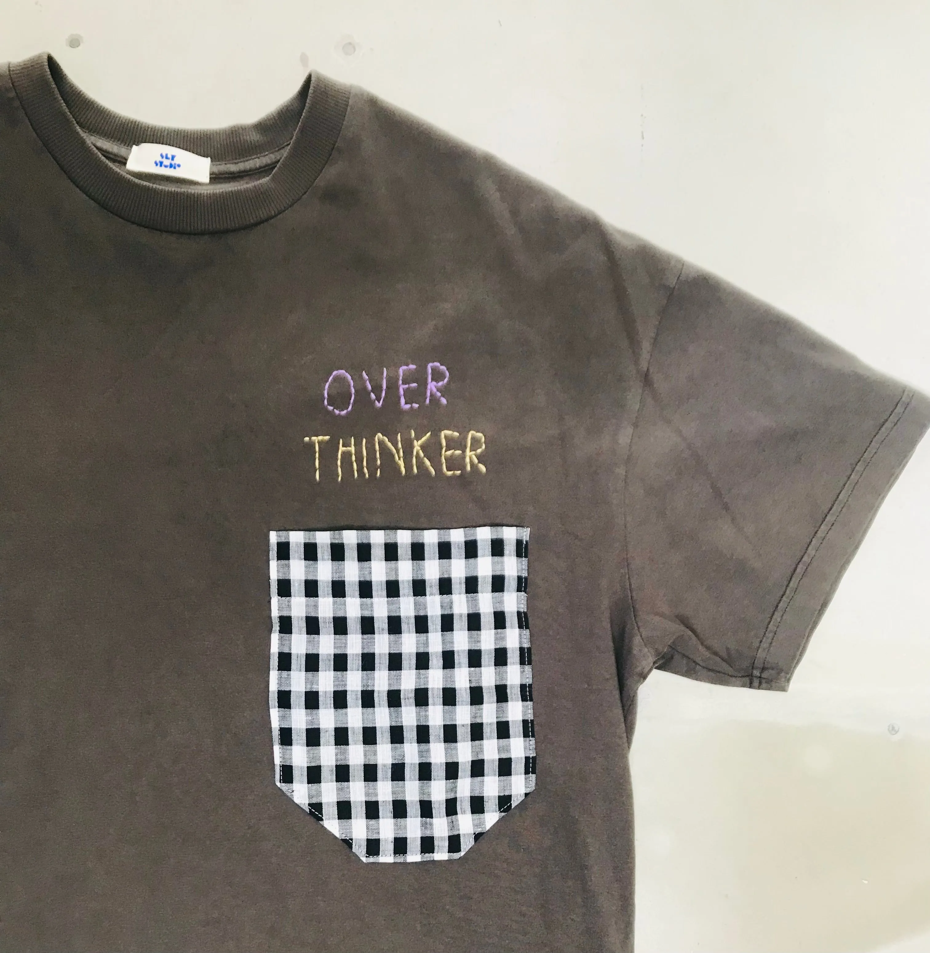 Over Thinker Hand Stitched T-shirt sold by Sly Studio
