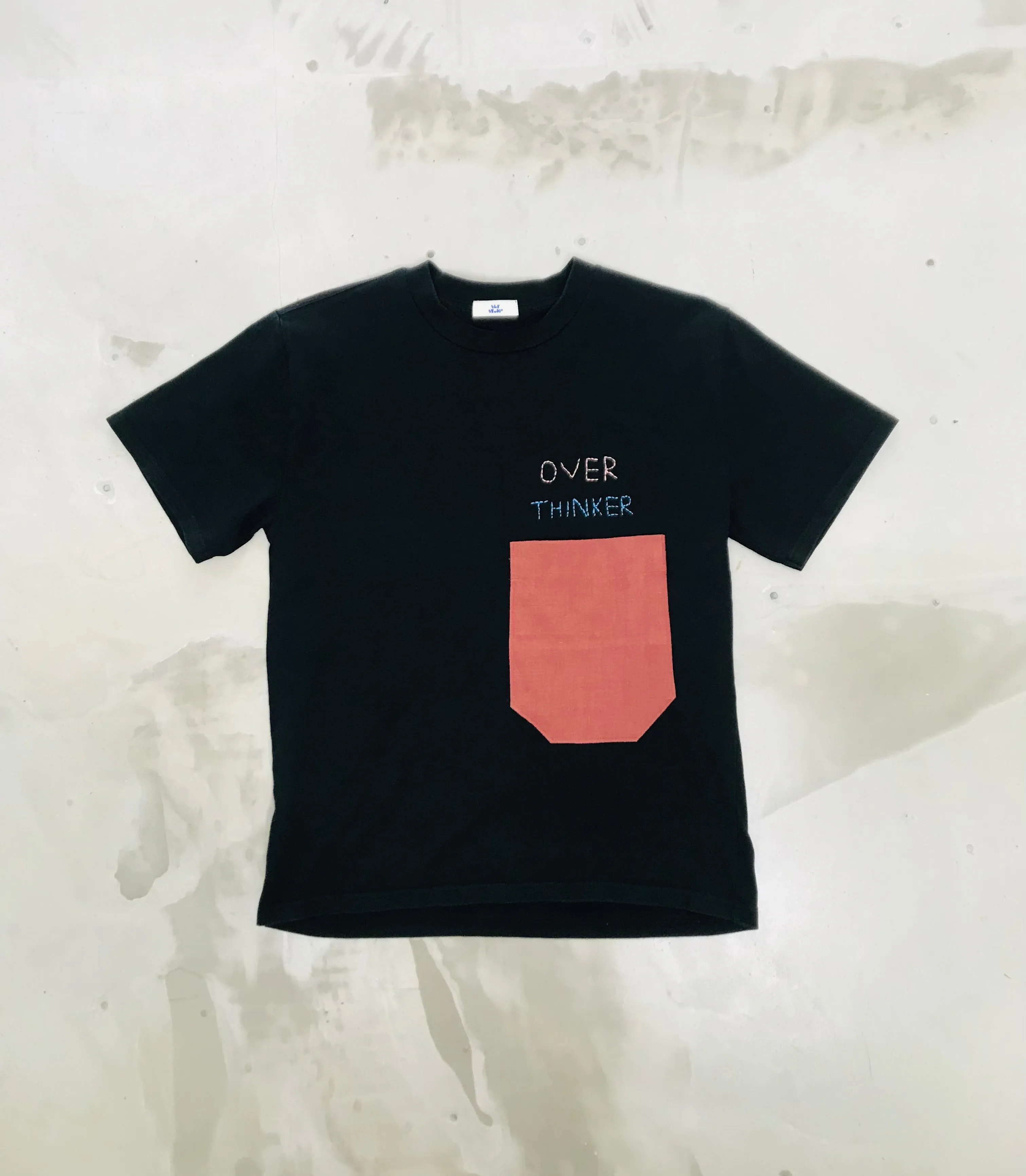 Over Thinker Hand Stitched T-shirt sold by Sly Studio
