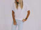 Linen Tee - White sold by Love Knot War