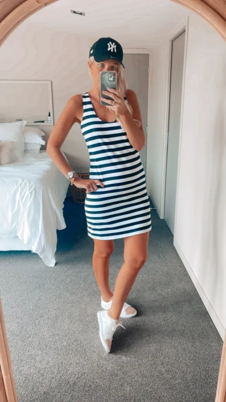 Stripe Singlet Dress sold by Love Knot War