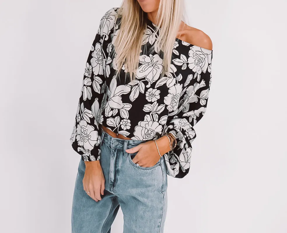 Olivia Floral Top sold by Love Knot War