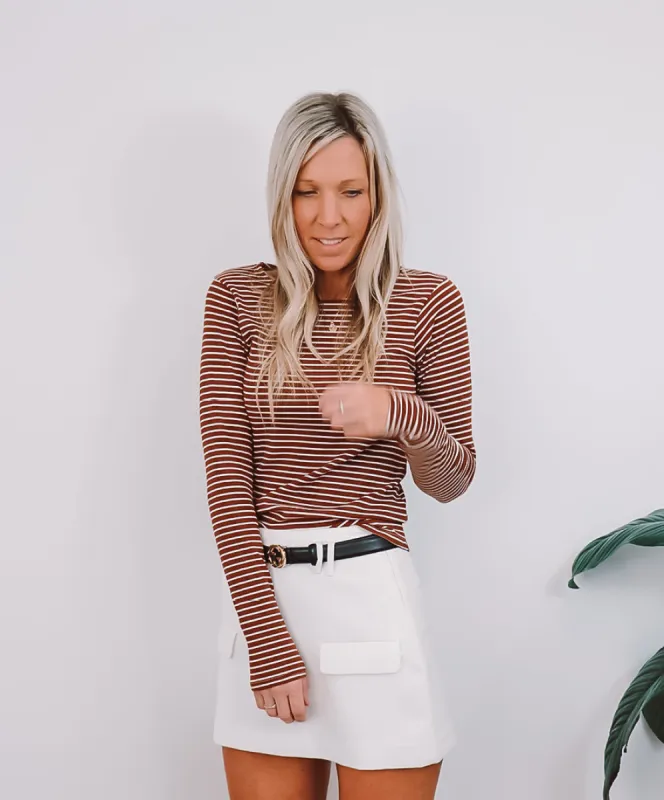Napa Stripe Top sold by Love Knot War