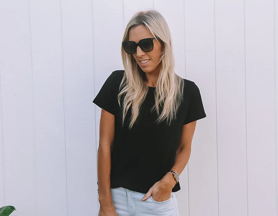 Original Basic Black Tee sold by Love Knot War