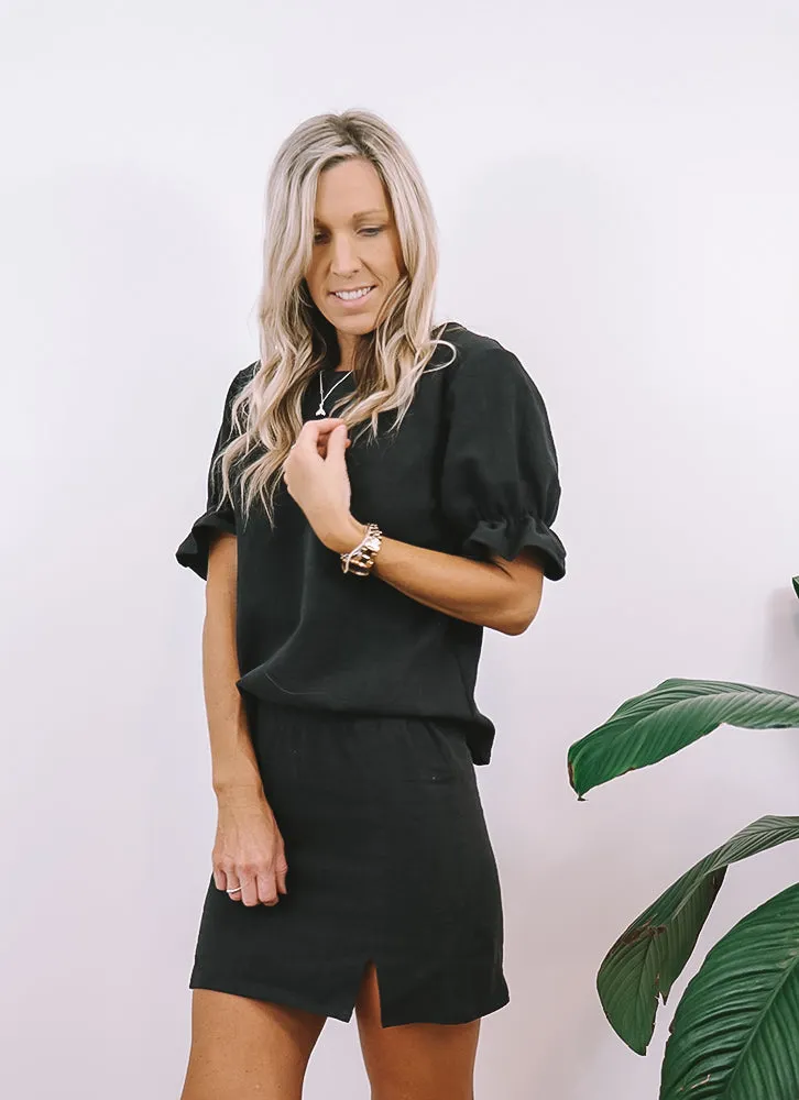 Milano Linen Skirt sold by Love Knot War