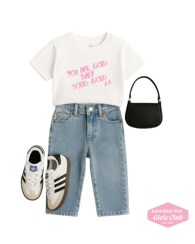 Solid Gold Tween Tee sold by Love Knot War