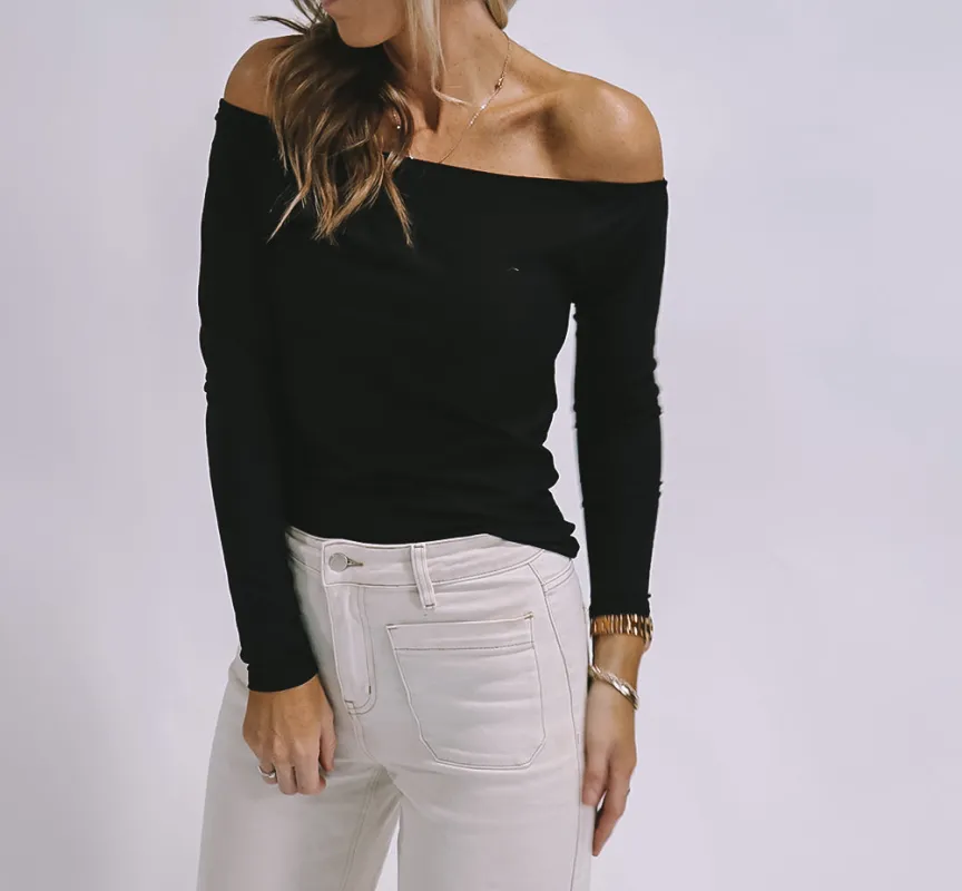 Elodie Top - Black sold by Love Knot War