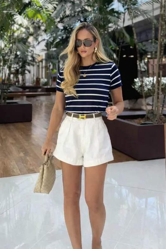 Capri Stripe Tee sold by Love Knot War