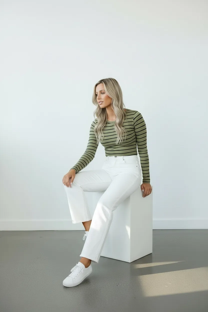Cove Stripe Long Sleeve sold by Love Knot War product image thumbnail 2
