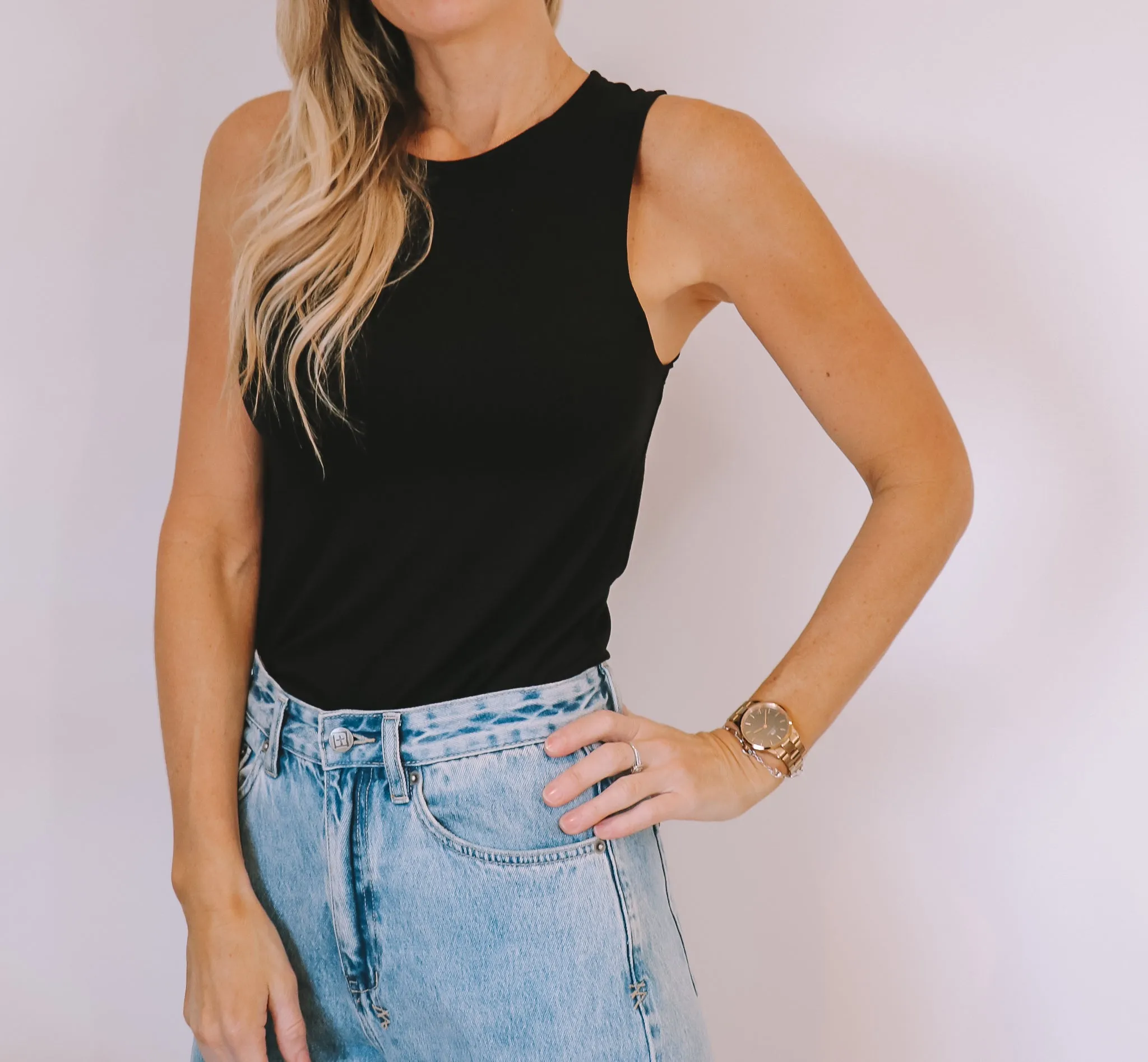 Rib Tank - Black sold by Love Knot War product image thumbnail 5