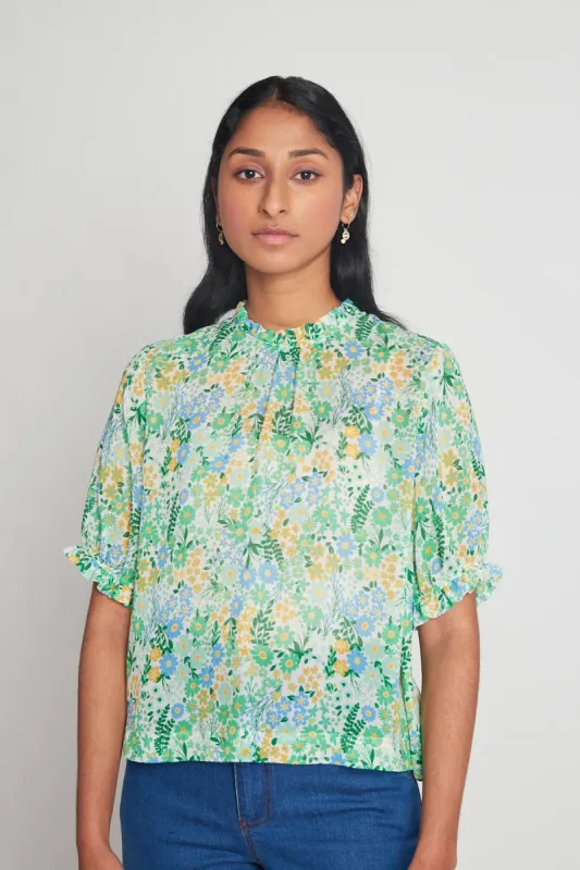 In your orbit blouse - Green sold by Twenty-Seven Names