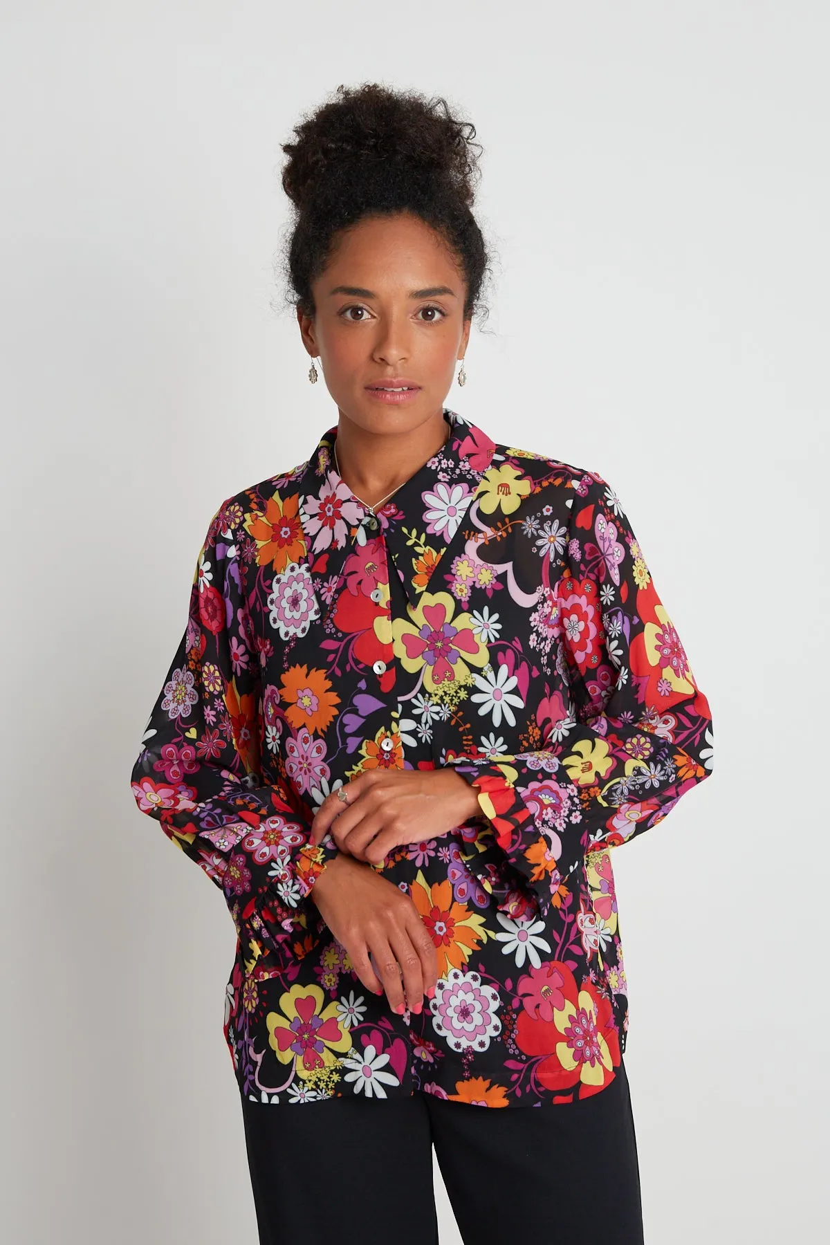 Kiss from a Rose shirt - Black sold by Twenty-Seven Names product image thumbnail 2