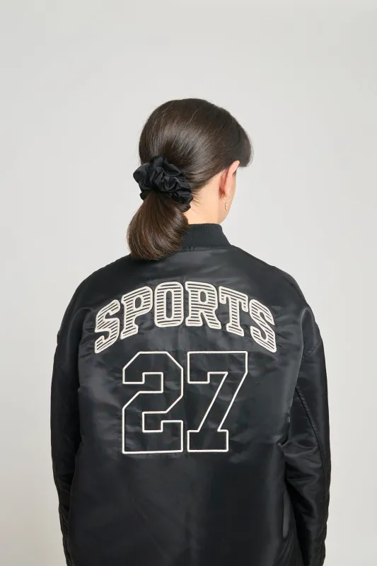 Fun and games mini scrunchie - Black sold by Twenty-Seven Names