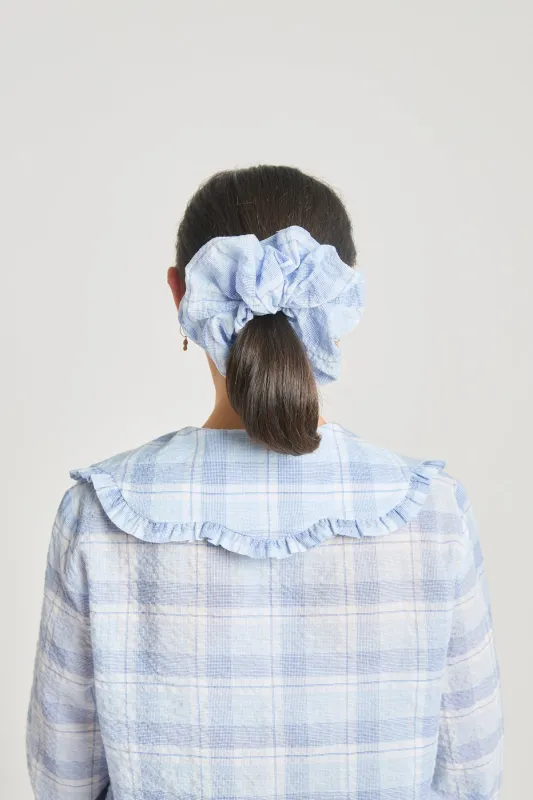 Oversized scrunchie - Pale blue sold by Twenty-Seven Names