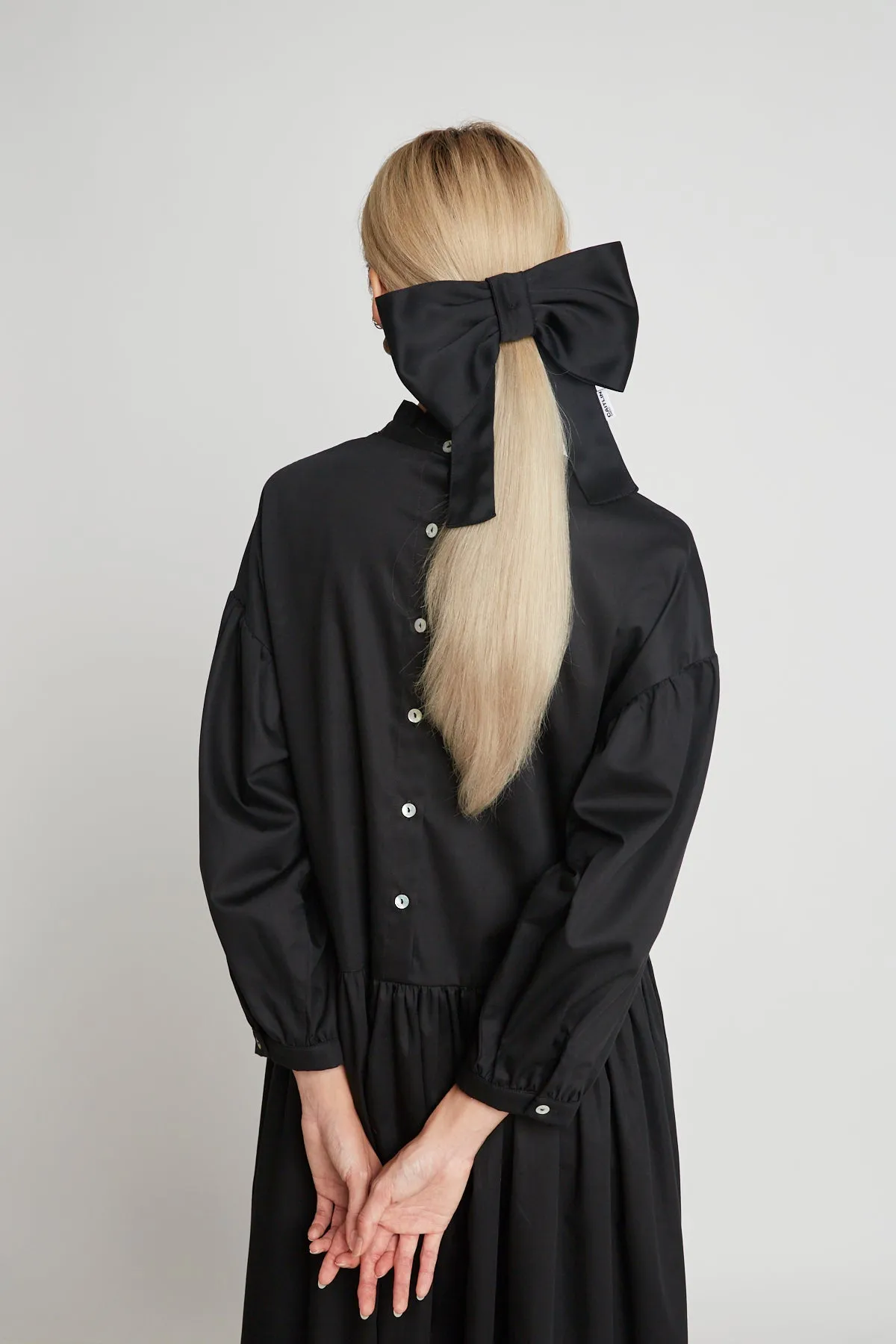Caitlin Snell + twenty-seven names | Georgie Hair Bow - Black sold by Twenty-Seven Names