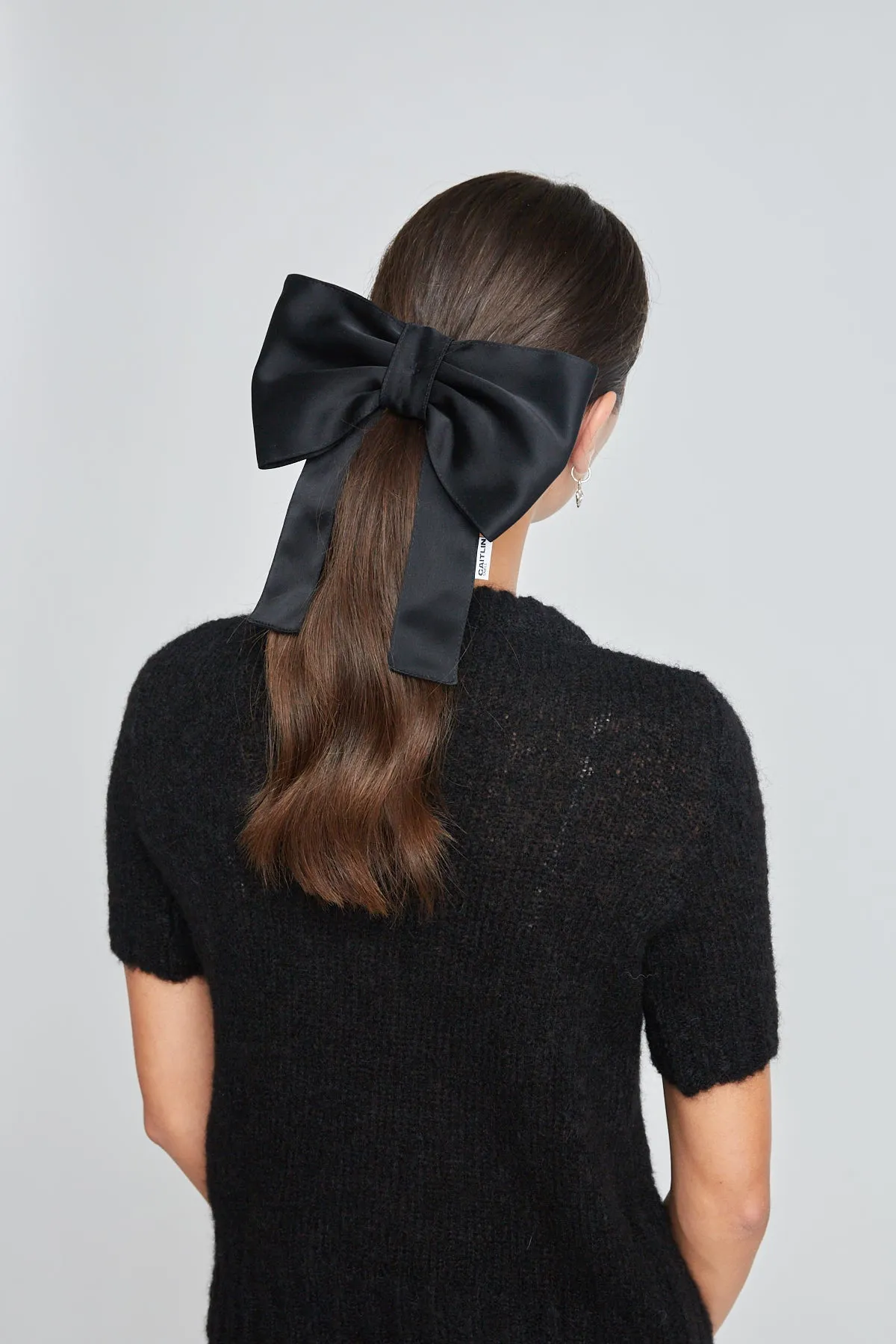 Caitlin Snell + twenty-seven names | Georgie Hair Bow - Black sold by Twenty-Seven Names product image thumbnail 3