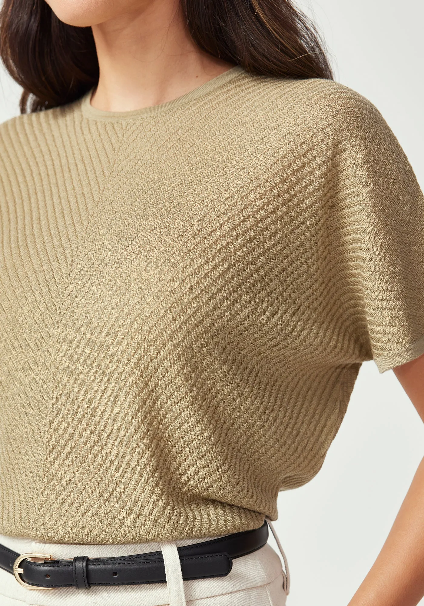 Haze Knit Tee sold by Untouched World product image thumbnail 3