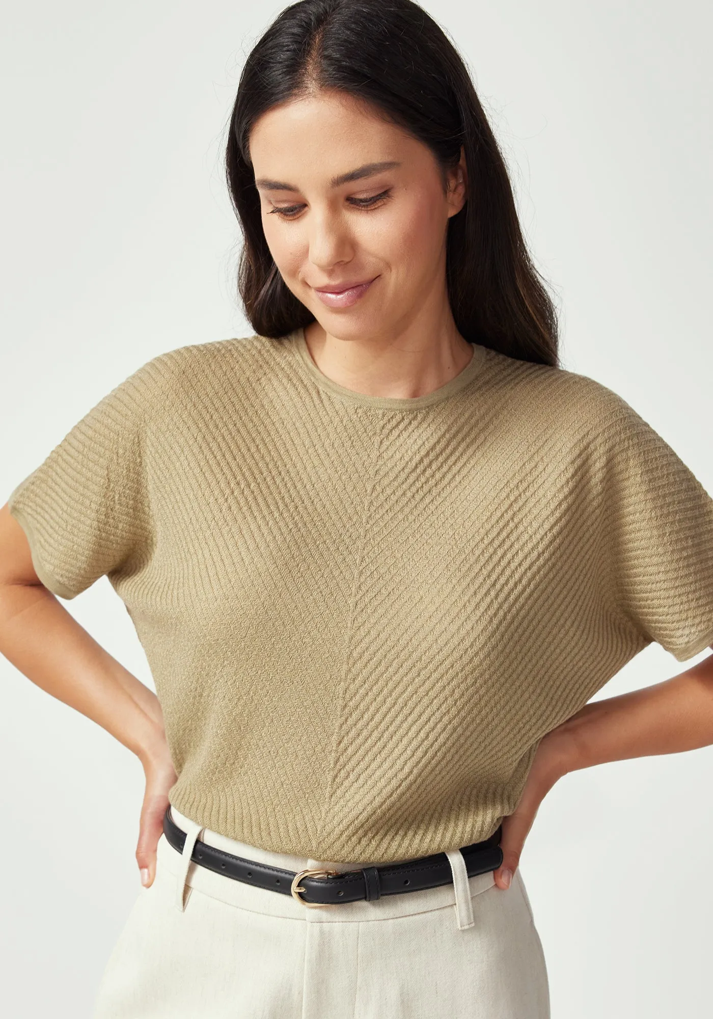 Haze Knit Tee sold by Untouched World product image thumbnail 2